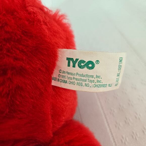 Vintage TYCO 1995 Original Tickle Me Elmo Sesame Street Jim Henson Works Great! - Picture 5 of 5